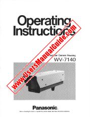 Ver WV-7140 pdf Cámara exterior para cámara - Instrucciones de funcionamiento