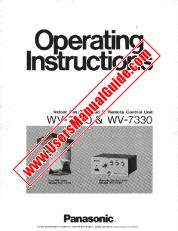 Voir WV-7230 pdf Pan Intérieur / Tilt & Remote Control Unit - Mode d'emploi