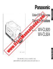 Ver WV-CL924 pdf Cámaras CCTV en color - Instrucciones de funcionamiento