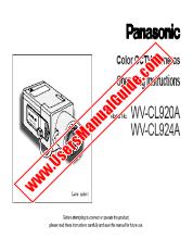 Ansicht WV-CL920A pdf Farb-CCTV-Kameras - Bedienungsanleitung