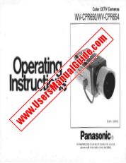 View WV-CPR650 pdf Color CCTV Camera - Operating Instructions