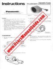 Voir WVLA4R5C3B pdf Automatique Iris Lens - Instructions