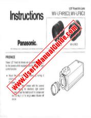 View WV-LF4R5C3 pdf 1/3 inch  Fixed Iris Lens Instruction Manual