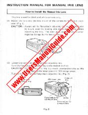 Ver WV-LM12B2 pdf Manual de instrucciones para Iris Lens