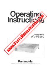Ver WV-PS550 pdf Instrucciones de operación
