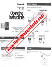 View WVQ108AE pdf Wall Mount Bracket - Operating Instructions