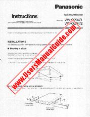 View WVQ2041P pdf Rack Mount Bracket - Instructions