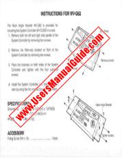 Voir WVQ62 pdf Rack Mount Bracket - Instructions