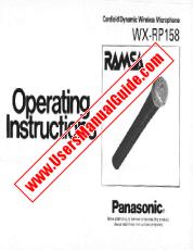 Ver WX-RP158 pdf RAMSA - Instrucciones de funcionamiento