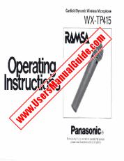 View WX-TP415 pdf RAMSA - Operating Instructions