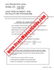 Vezi LNSW01 pdf Proprietarii Manual
