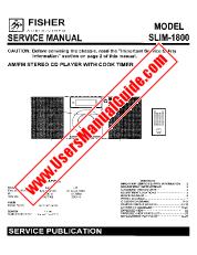 Voir SLIM1800 pdf Service Manual