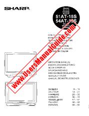 Ver 51/54AT-15S pdf Manual de operación, inglés, alemán, francés, sueco, holandés, italiano, español