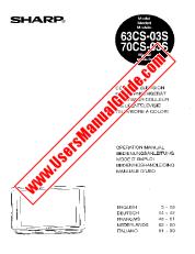 Vezi 63/70CS-03S pdf Manual de funcționare, extractul de limba germană