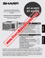 Ver AF-A18CE/A24CE pdf Manual de Operación, Inglés Ruso