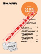 View AJ-1800/2000 pdf Operation Manual, German