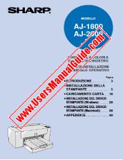 Ansicht AJ-1800/2000 pdf Bedienungsanleitung, Italienisch