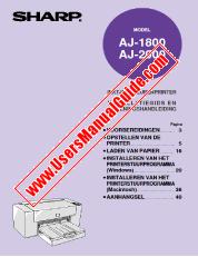 Ver AJ-1800/2000 pdf Manual de operación, holandés