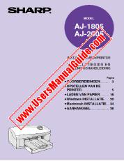 Ver AJ-1805/2005 pdf Manual de operación, holandés