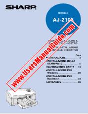 Vezi AJ-2105 pdf Manual de utilizare, italiană