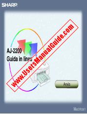 Vezi AJ-2200 pdf Manual de utilizare, ghid online, Macintosh, italiană