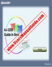 Vezi AJ-2200 pdf Manualul de utilizare, Ghidul Online, Windows, italiană