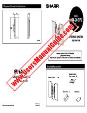 Ver AN-28SP2 pdf Manual de instrucciones, inglés, Sistema de altavoces para LC-28HM2