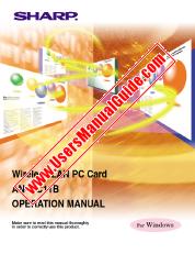 Ver AN-WC11B pdf Manual de Operación, Tarjeta de PC LAN inalámbrica, Inglés