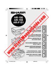 View AR-150/155/F151 pdf Operation Manual, german english french dutch italian spanish swedish danish