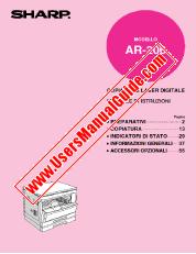 Ansicht AR-206 pdf Bedienungsanleitung, Italienisch