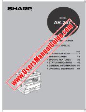 Ansicht AR-207 pdf Bedienungsanleitung, Englisch