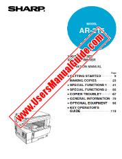 Visualizza AR-215 pdf Manuale operativo inglese