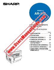 View AR-215 pdf Operation Manual, Italian