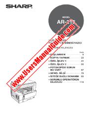 View AR-215 pdf Operation Manual, Turkishj