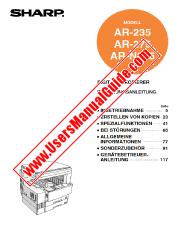 Ansicht AR-235/275/N275 pdf Bedienungsanleitung, deutsch
