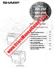 Ver AR-280/285/335 pdf Manual de operación alemán