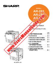 Ansicht AR-281/286/336 pdf Bedienungsanleitung, deutsch
