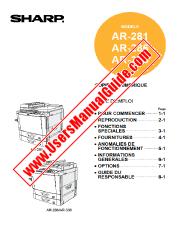 Vezi AR-281/286/336 pdf Manual de utilizare, franceză