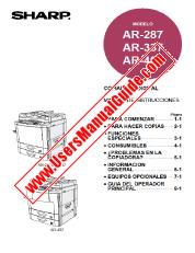 Ansicht AR-287/337/407 pdf Bedienungsanleitung, Spanisch