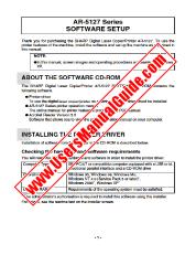 Vezi AR-5127 pdf Operarea manuală, Software, engleză