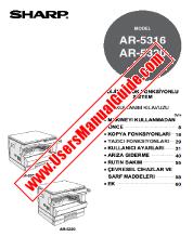 Ansicht AR-5316/5320 pdf Bedienungsanleitung für AR-5316/5320 Türkisch