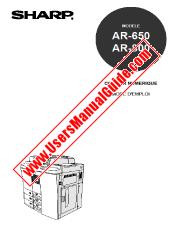 Ver AR-650/800 pdf Manual de operaciones, francés