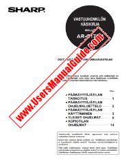 Ansicht AR-C172M pdf Bedienungsanleitung, Key Operators Guide, Finnisch