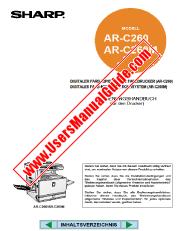 Visualizza AR-C260/C260M pdf Manuale operativo, versione online, tedesco