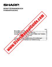 Voir AR-C260/M pdf Manuel d'utilisation, le réglage couleur, allemand