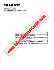 Voir AR-C260/M pdf Manuel d'utilisation, réglage des couleurs, hongrois