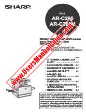 Ver AR-C260/M pdf Manual de operación, copiadora, húngaro