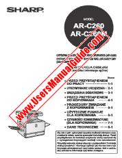 Vezi AR-C260/M pdf Manualul de utilizare, copiere, poloneză