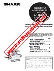 Voir AR-C260/M pdf Manuel d'utilisation, Guide des principaux opérateurs, allemand