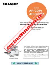 Ansicht AR-C260/M pdf Bedienungsanleitung, Drucker, deutsch